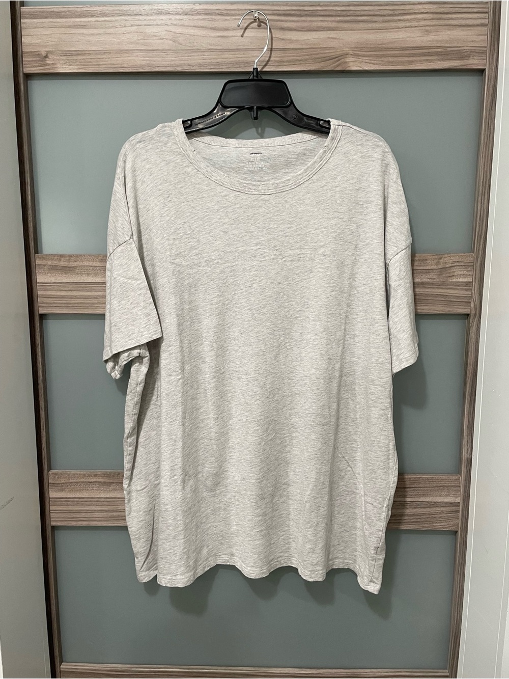 AERIE Distressed Oversized Crew Boyfriend T-Shirt